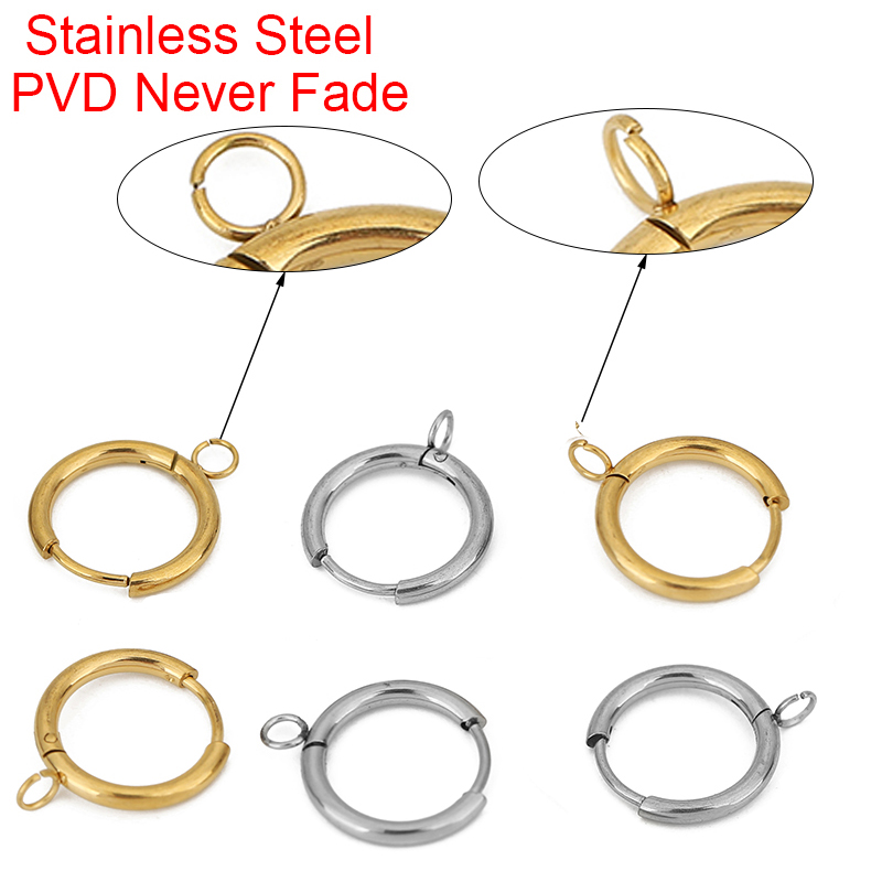 Jewelry Making Findings - 10pcs PVD Never Fade Earrings Hooks