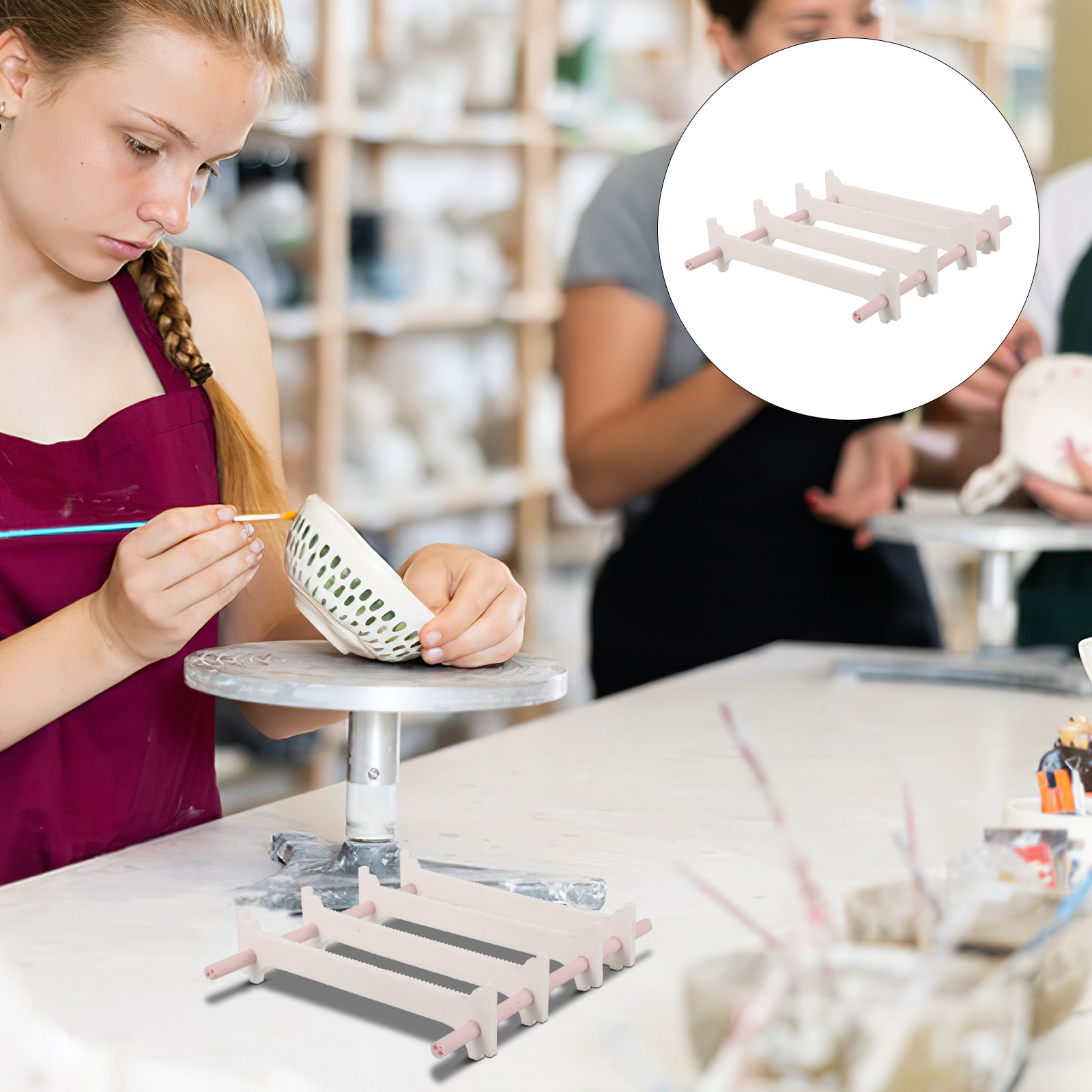 Jewelry Making Place - Ceramic Pottery Hanging Firing Holder Aluminium