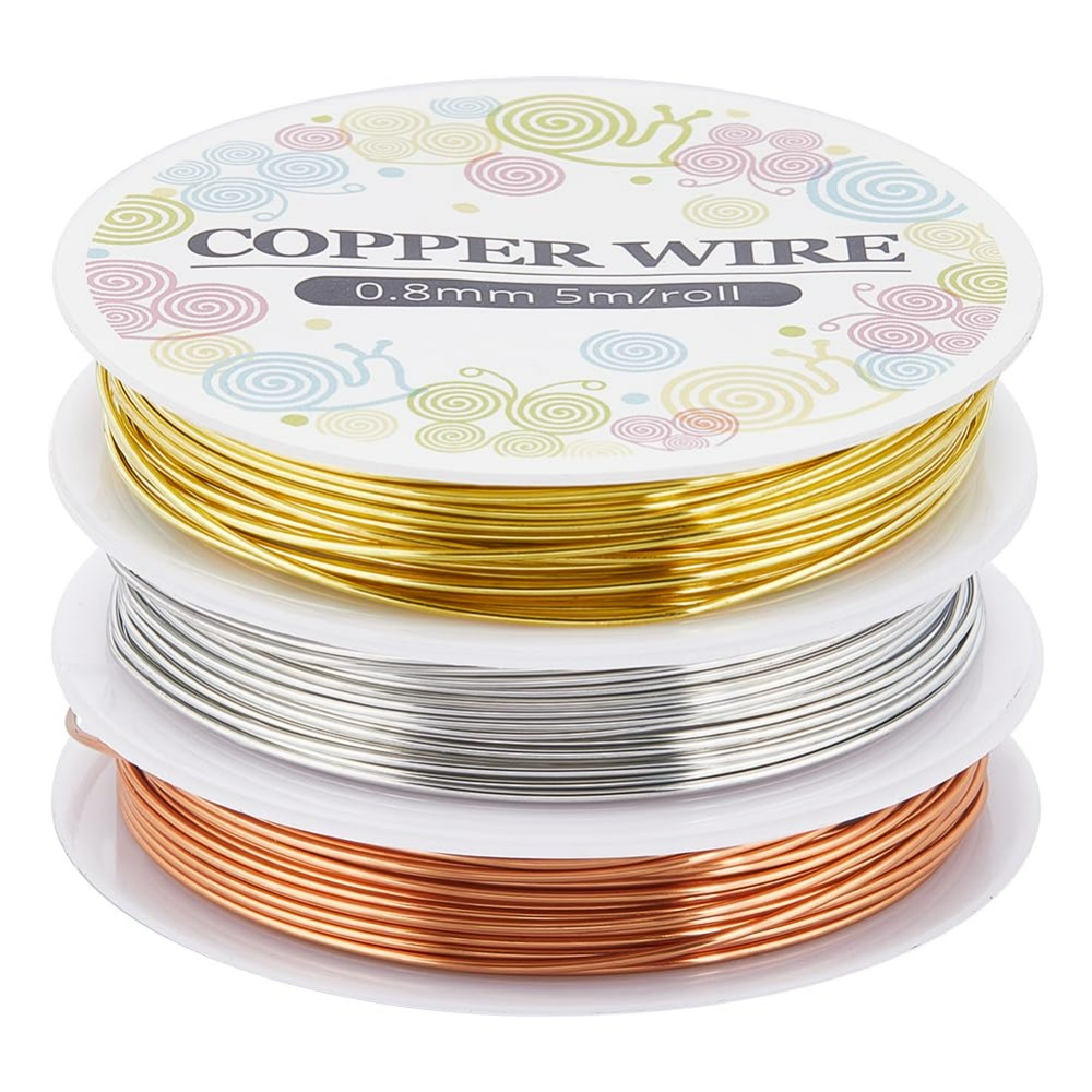 Jewelry Making Course - 12.8M Copper Jewelry Wire 0.8mm 20