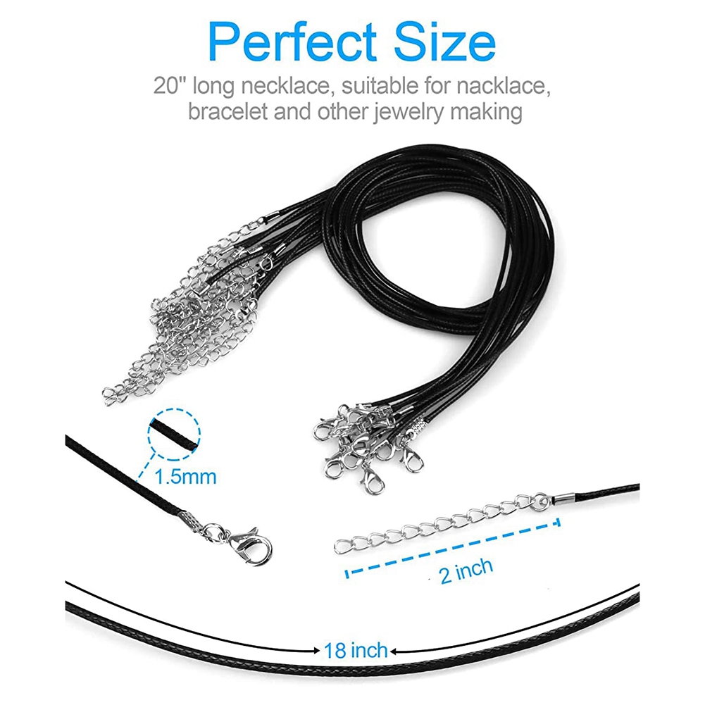 Jewelry Making Diy - ABQR 24PCS Cord Necklace, 20 in