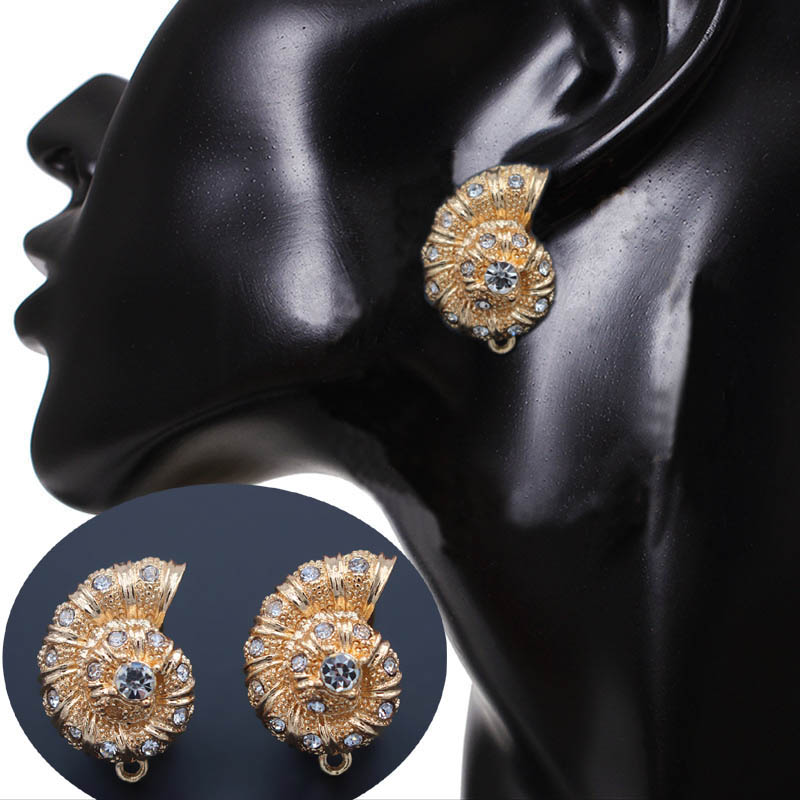 Jewelry Making Dubai - 10pair Earrings Connector Linkers Snail Charms