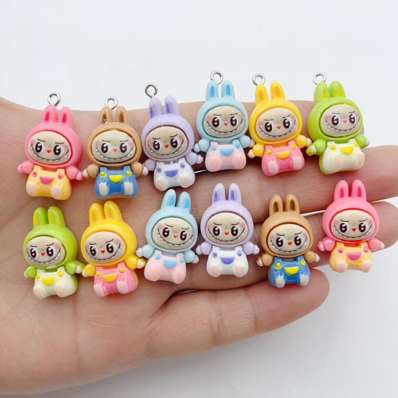 Jewelry Making Diy - 10Pcs Kawaii Rabbit Strawberry House Resin