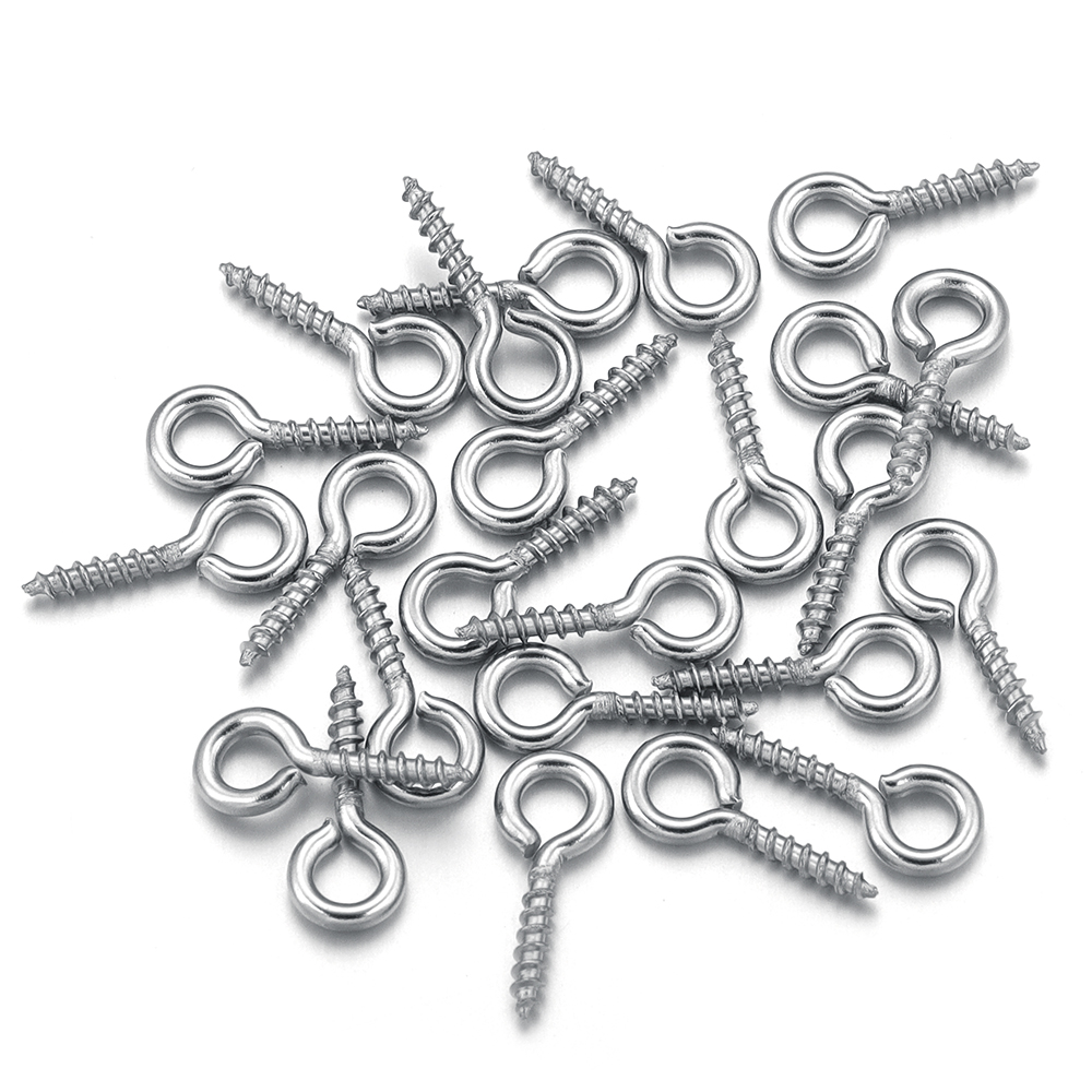 Jewelry Making Eye Pins - 100pcs/lot Stainless Steel Mini Screw Eye