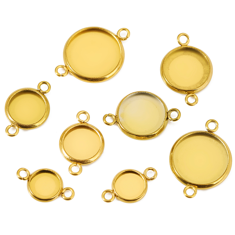 Jewelry Making Tray - 20pcs Never Fade Stainless Steel Pendants