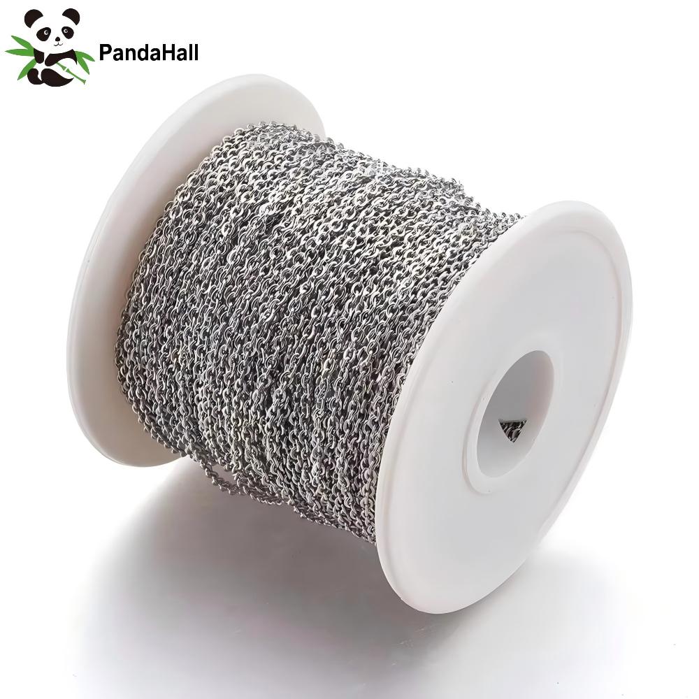Chain Roll Cable - PandaHall 50m/roll Stainless Steel Cable Chains
