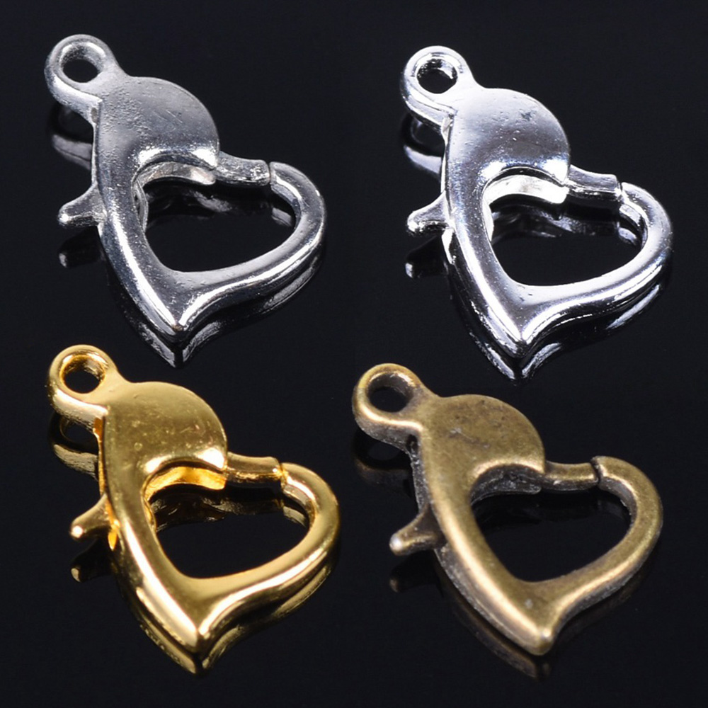 Lobster Clasp Silver - 30 Chiếc 12X8Mm/Bạc/Đồng Màu Kim Loại