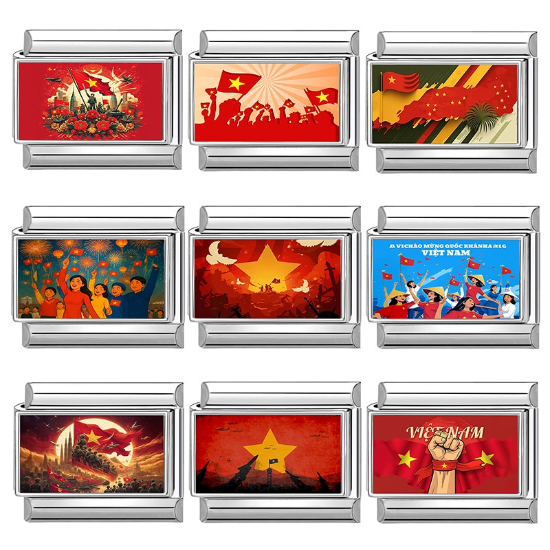 Jewelry Making Vietnam - National Day of Vietnam Colorful Pattern