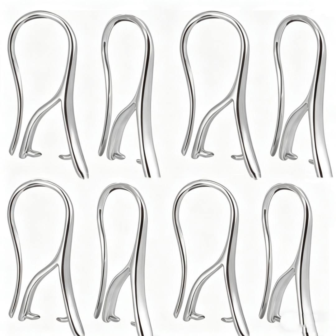 10/30Pcs White with Pinch Bail - đánh giá và giá Jewelry Making Hardware