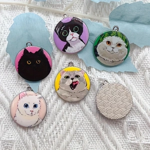 10pcs cartoon animal cat ename - đánh giá và giá Jewelry Making Diy