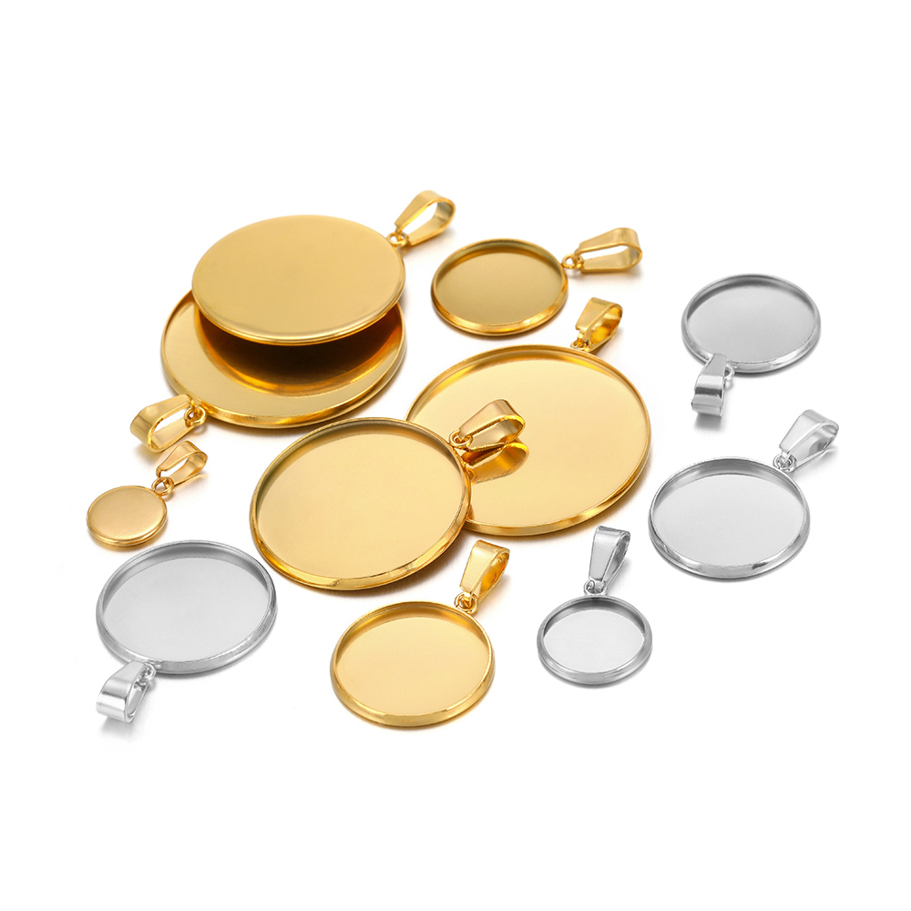 10pcs Stainless Steel Round Pe - đánh giá và giá Jewelry Making Tray