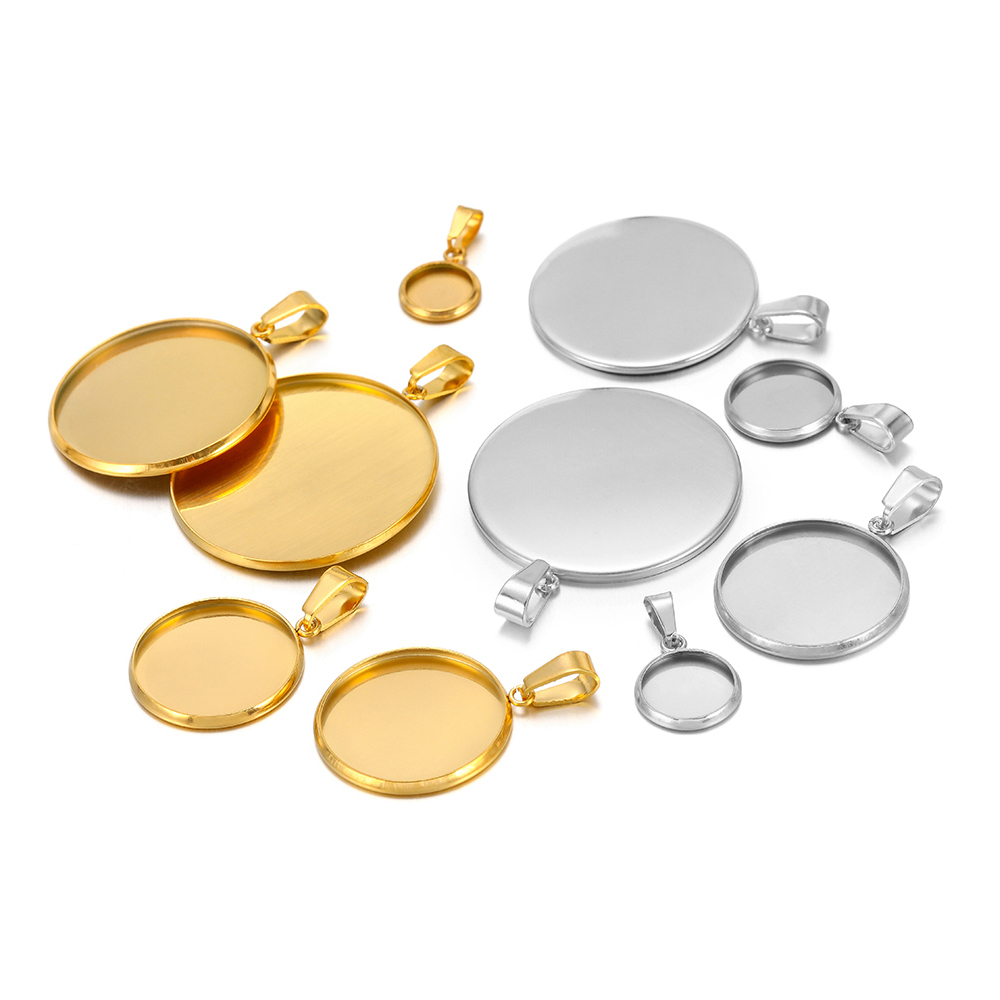 10pcs Stainless Steel Round Pe - đánh giá và giá Jewelry Making Tray