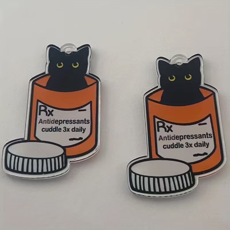 10pcs acrylic medicine cat pen - đánh giá và giá Jewelry Making Accessories
