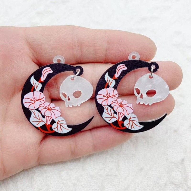 10pcs Halloween Acrylic Ghost  - đánh giá và giá Jewelry Making Diy