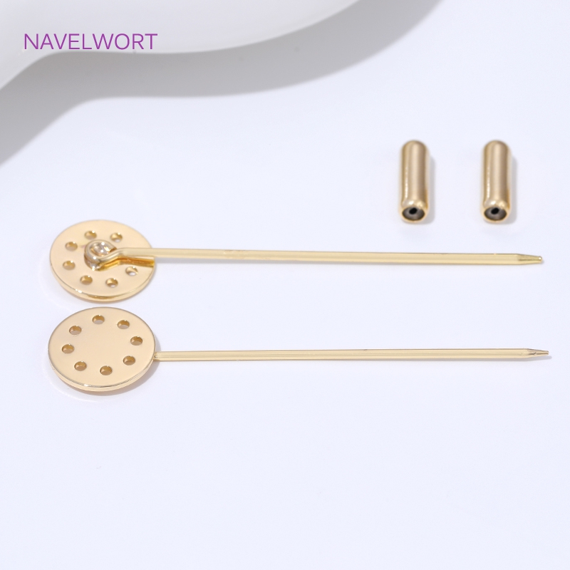 14K Gold Plated Long Brooch Sa - đánh giá và giá Jewelry Making Tray