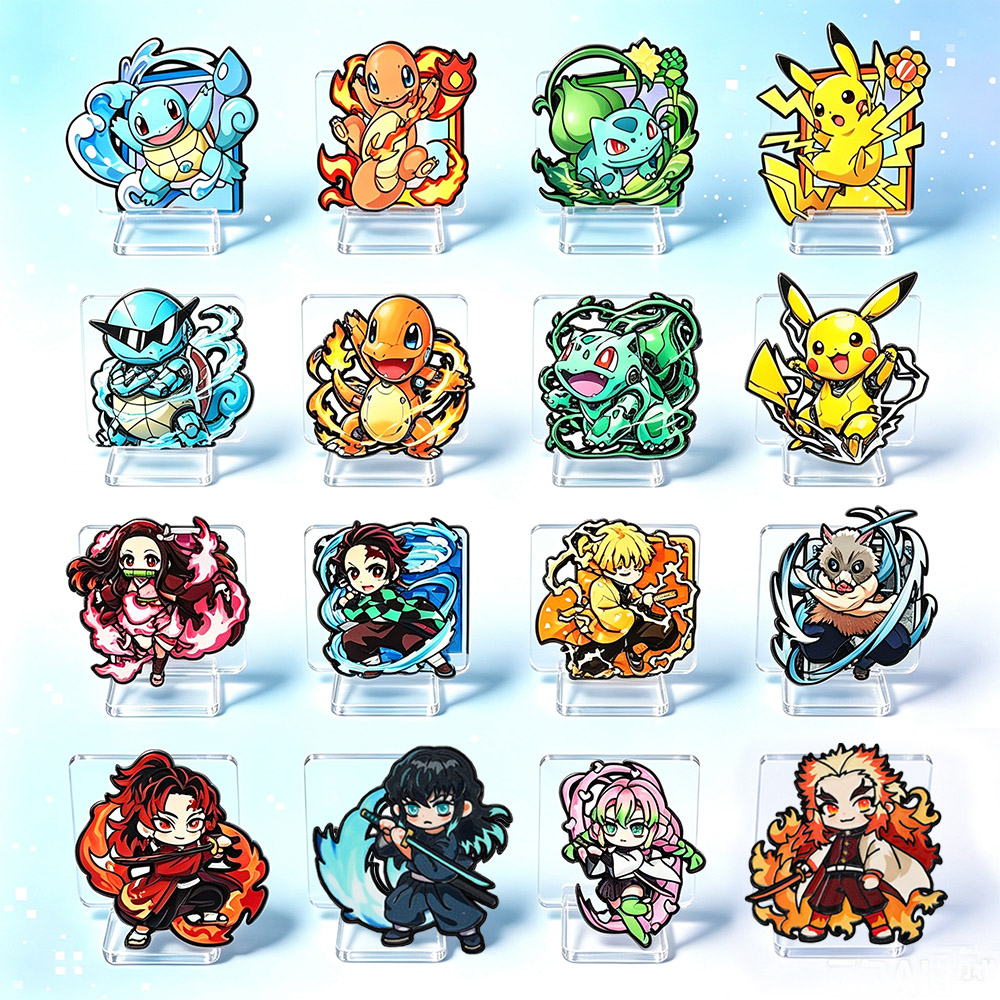 8Pcs Anime Pokemon & Demon Sla - đánh giá và giá Jewelry Making Diy