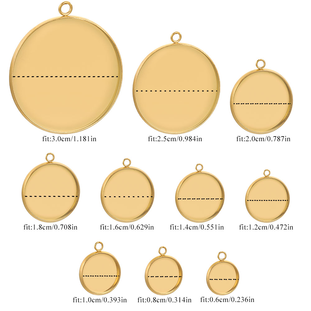 10 Pcs Golden Stainless Steel  - đánh giá và giá Jewelry Making Tray