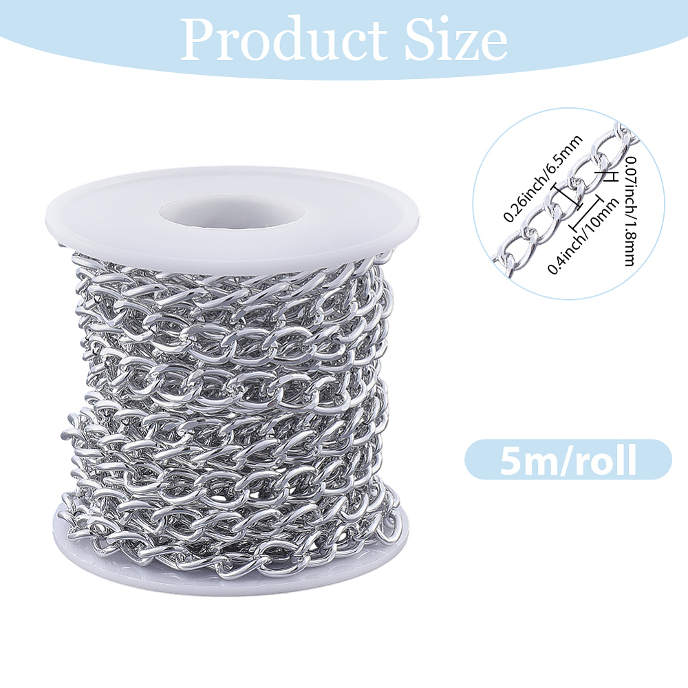 16.4 Feet Aluminum Curb Chains - đánh giá và giá Chain Roll Cable