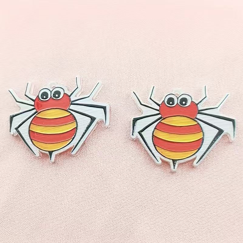 10pcs acrylic Halloween spider - đánh giá và giá Jewelry Making Accessories