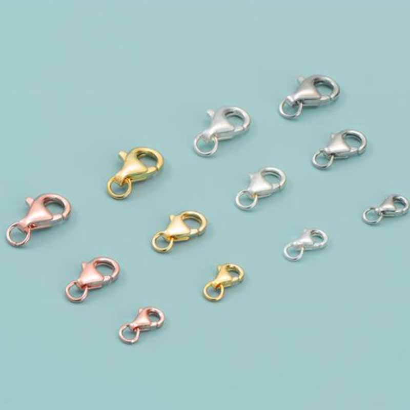 2pcs Genuine Real Pure Solid 9 - đánh giá và giá Lobster Clasp Silver