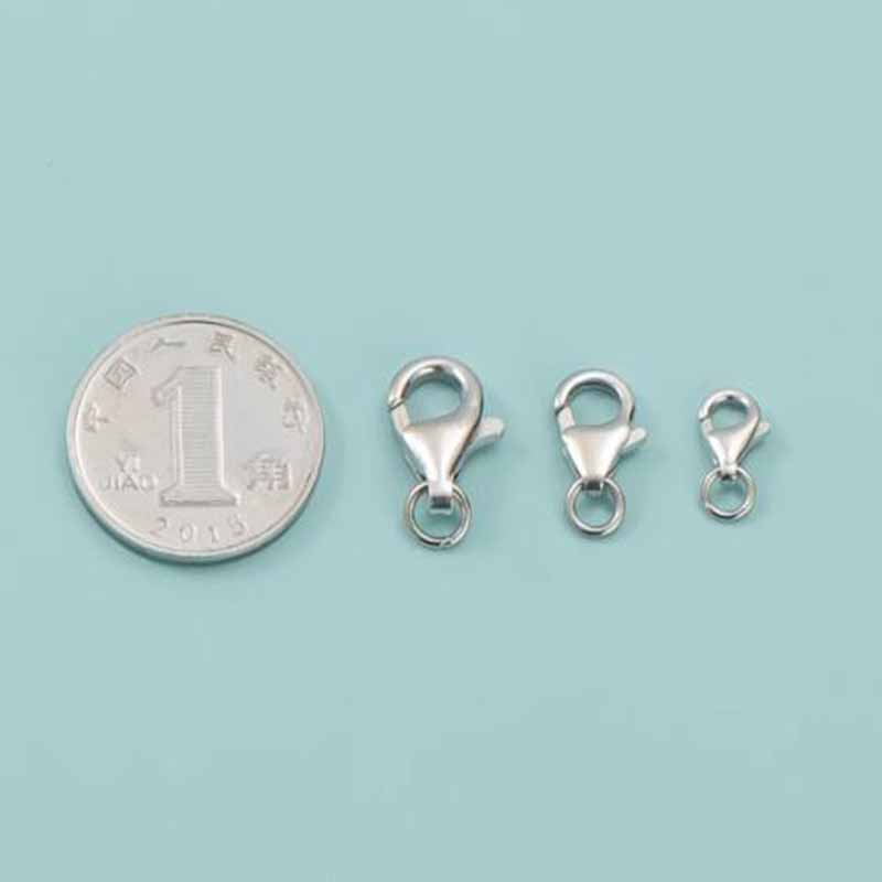 2pcs Genuine Real Pure Solid 9 - đánh giá và giá Lobster Clasp Silver