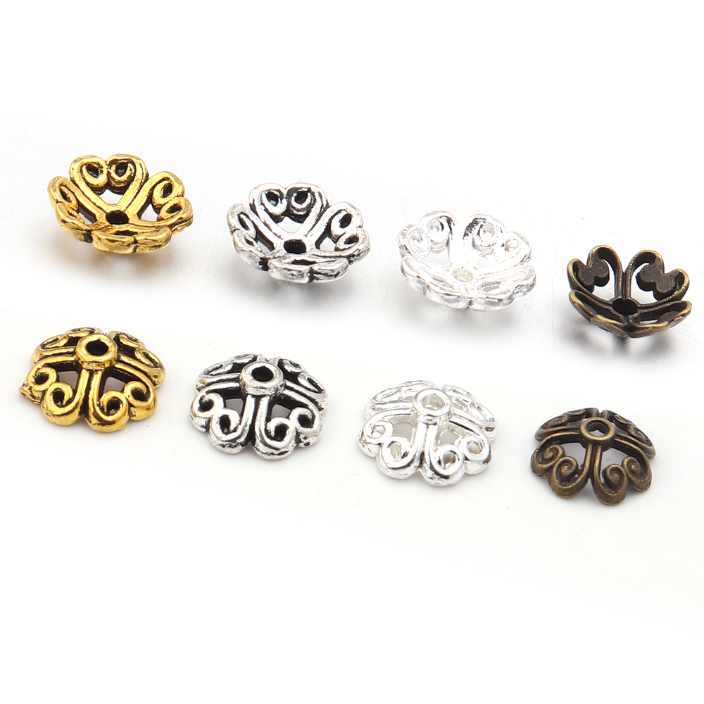 100pcs 8mm Alloy Hollow Out Fl - đánh giá và giá Jewelry Making Tray