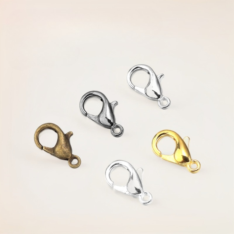 100pcs 9 12 14mm Zinc Alloy Lo - đánh giá và giá Jewelry Making Hardware