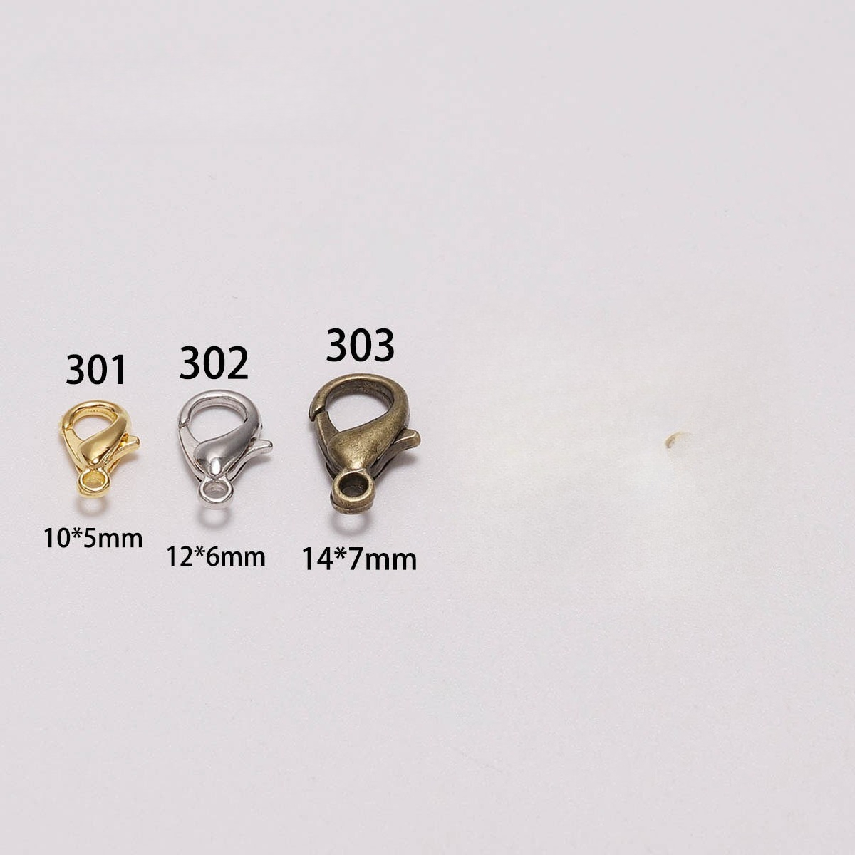 100pcs 9 12 14mm Zinc Alloy Lo - đánh giá và giá Jewelry Making Hardware