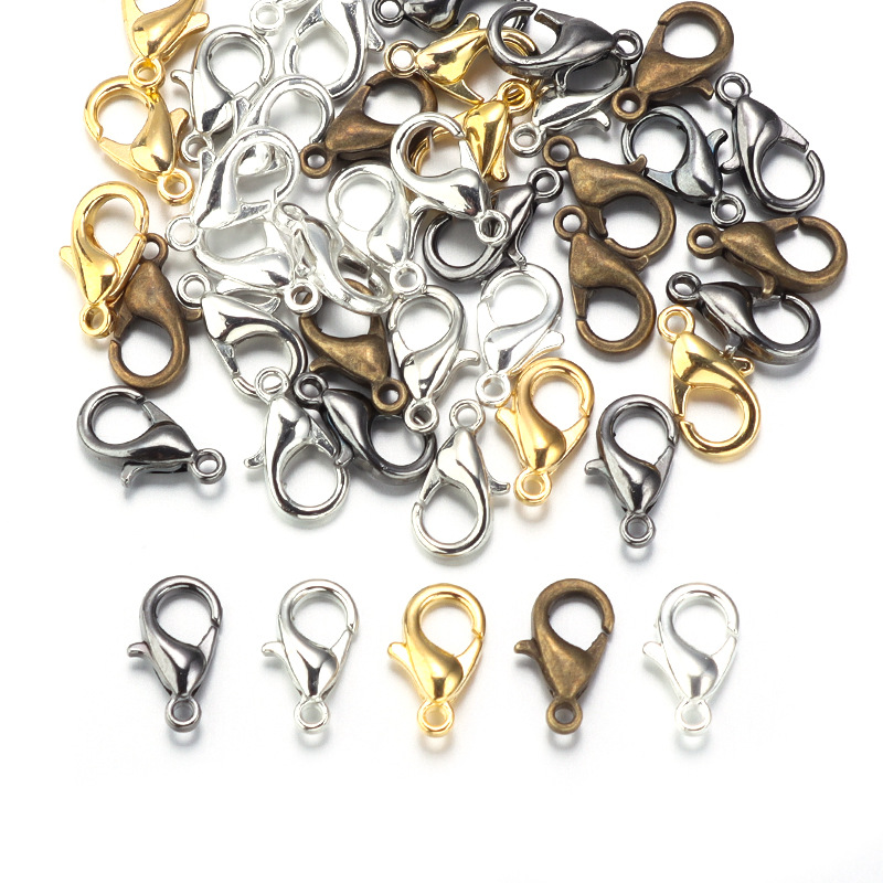 100pcs 9 12 14mm Zinc Alloy Lo - đánh giá và giá Jewelry Making Hardware