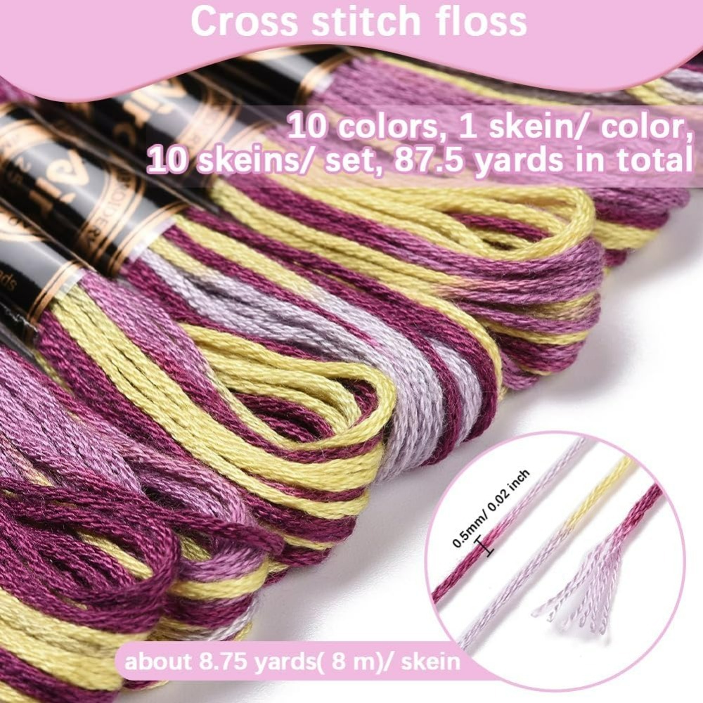 6 Strands Purple Variegated Em - đánh giá và giá Jewelry Making Course