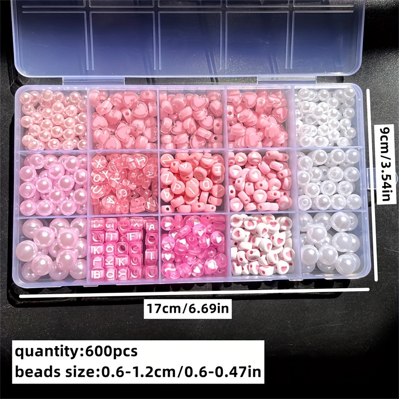 10-piece pink alphabet box, ac - đánh giá và giá Jewelry Making Course