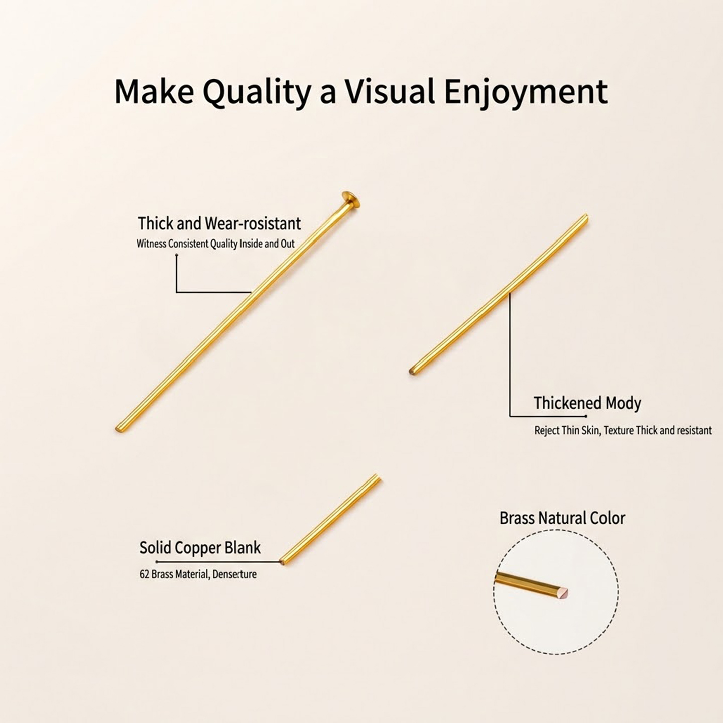 50Pcs 18K Gold Plated Flat Hea - đánh giá và giá Jewelry Making Eye Pins