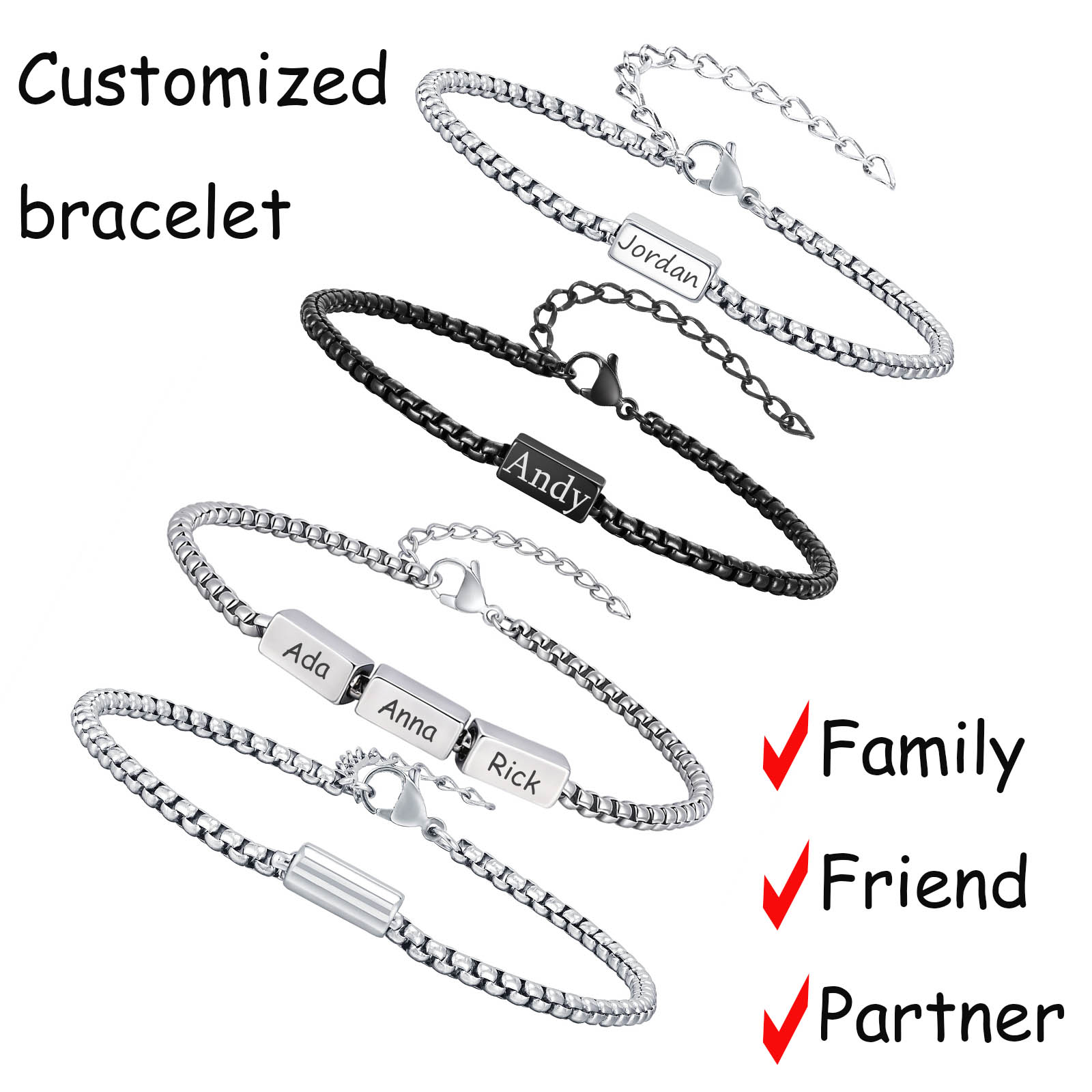 Custom Bracelet Wear-Resistant - đánh giá và giá Lobster Clasp Silver