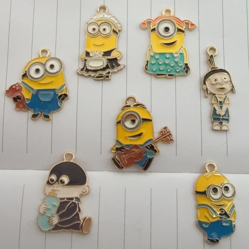 10pcs alloy drip oil cartoon p - đánh giá và giá Jewelry Making Diy