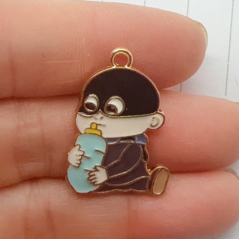 10pcs alloy drip oil cartoon p - đánh giá và giá Jewelry Making Diy