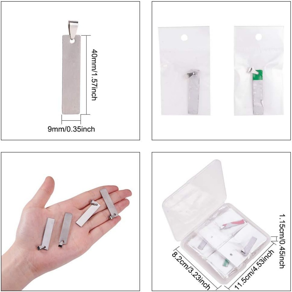 20PCS 1.5x0.3 Inch Rectangle S - đánh giá và giá Jewelry Making Course