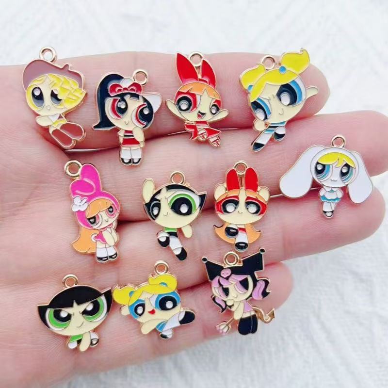 10pcs Alloy Oil-Dripping Carto - đánh giá và giá Jewelry Making Accessories