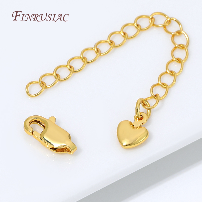 18K Gold Silver Plated Extensi - đánh giá và giá Lobster Clasp Silver