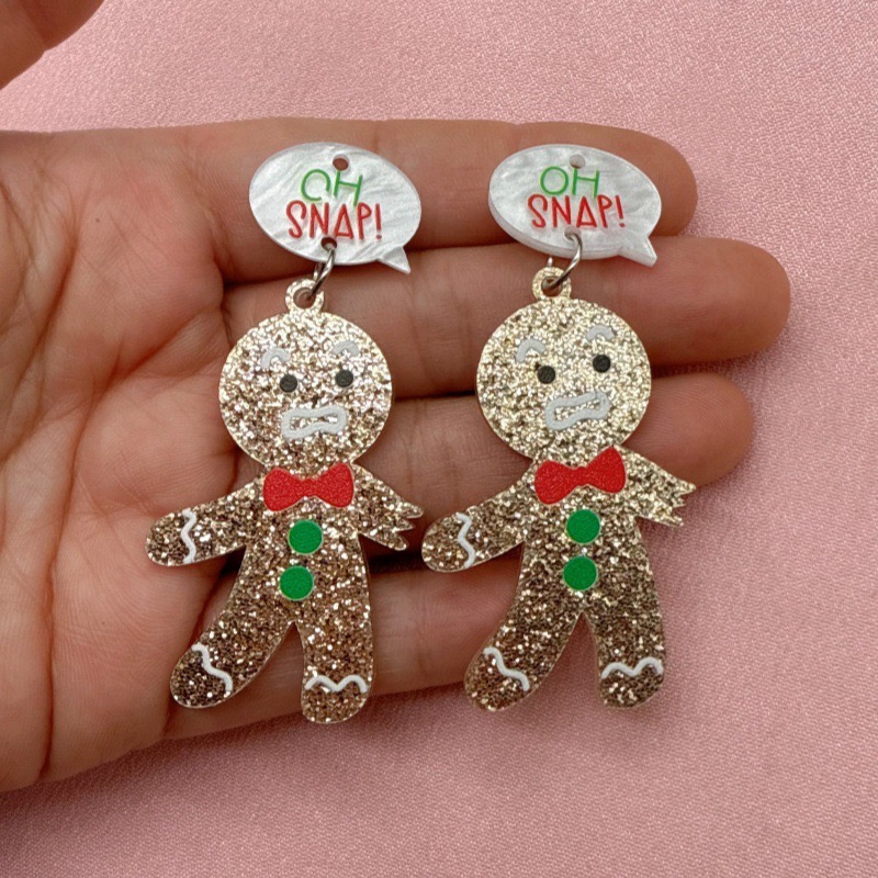 10pcs Cute Christmas Gingerbre - đánh giá và giá Jewelry Making Accessories