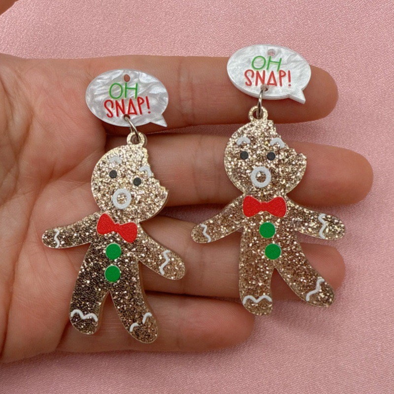 10pcs Cute Christmas Gingerbre - đánh giá và giá Jewelry Making Accessories