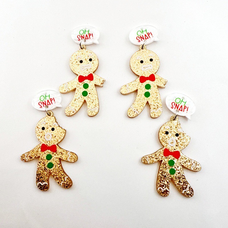 10pcs Cute Christmas Gingerbre - đánh giá và giá Jewelry Making Accessories