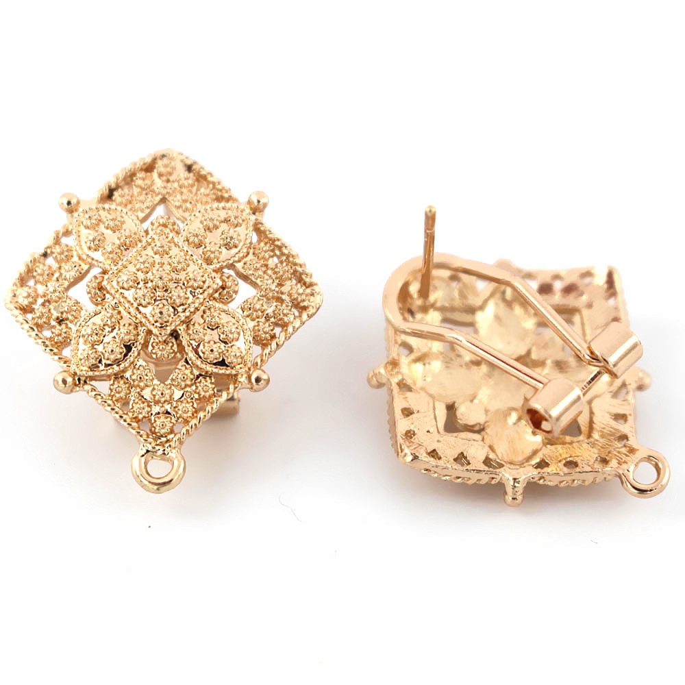 Bông Tai Bài Với Vòng Móc Treo - đánh giá và giá Jewelry Making Dubai