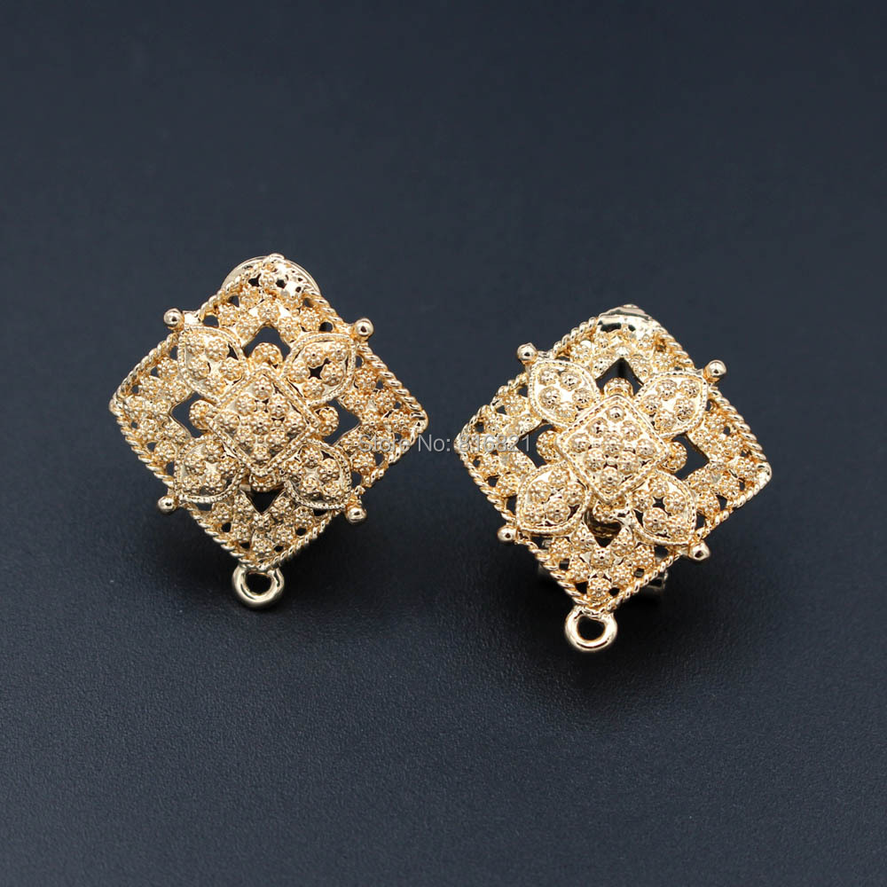 Bông Tai Bài Với Vòng Móc Treo - đánh giá và giá Jewelry Making Dubai