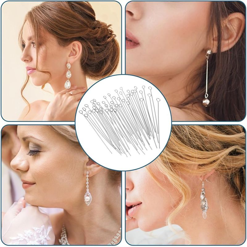 A01F-Hot 300 Pcs 1.6 Inch 304  - đánh giá và giá Jewelry Making Eye Pins
