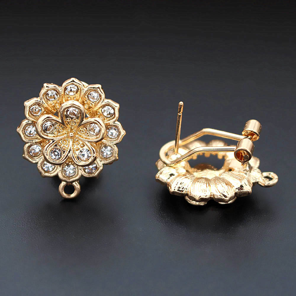 10pair Earrings Post with Loop - đánh giá và giá Jewelry Making Dubai