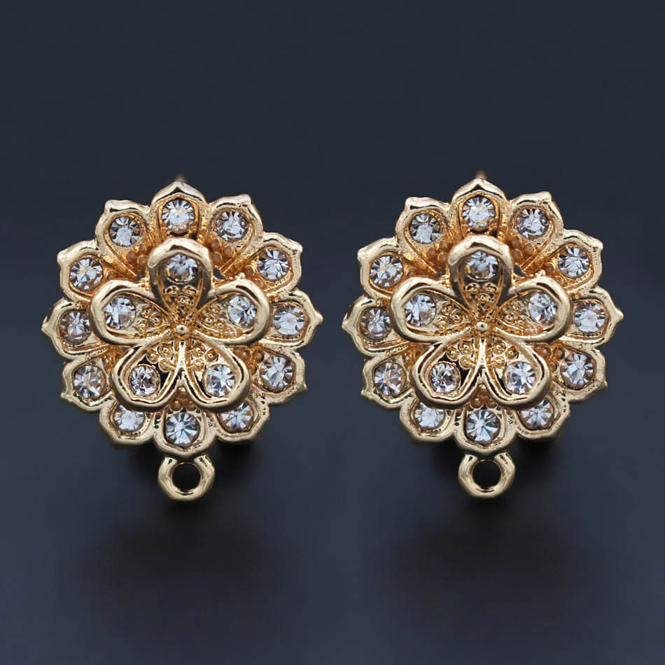 10pair Earrings Post with Loop - đánh giá và giá Jewelry Making Dubai