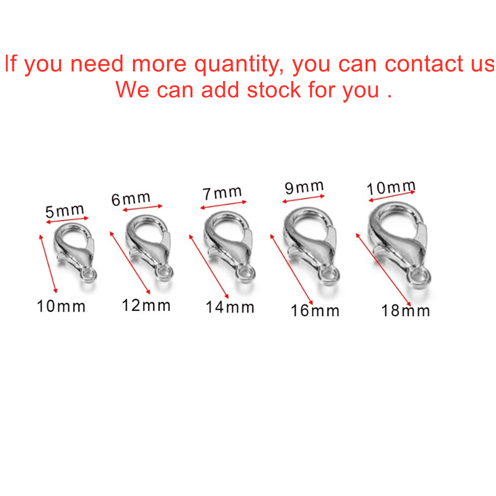 10pcs Multiple Size Lobster Cl - đánh giá và giá Jewelry Making Findings
