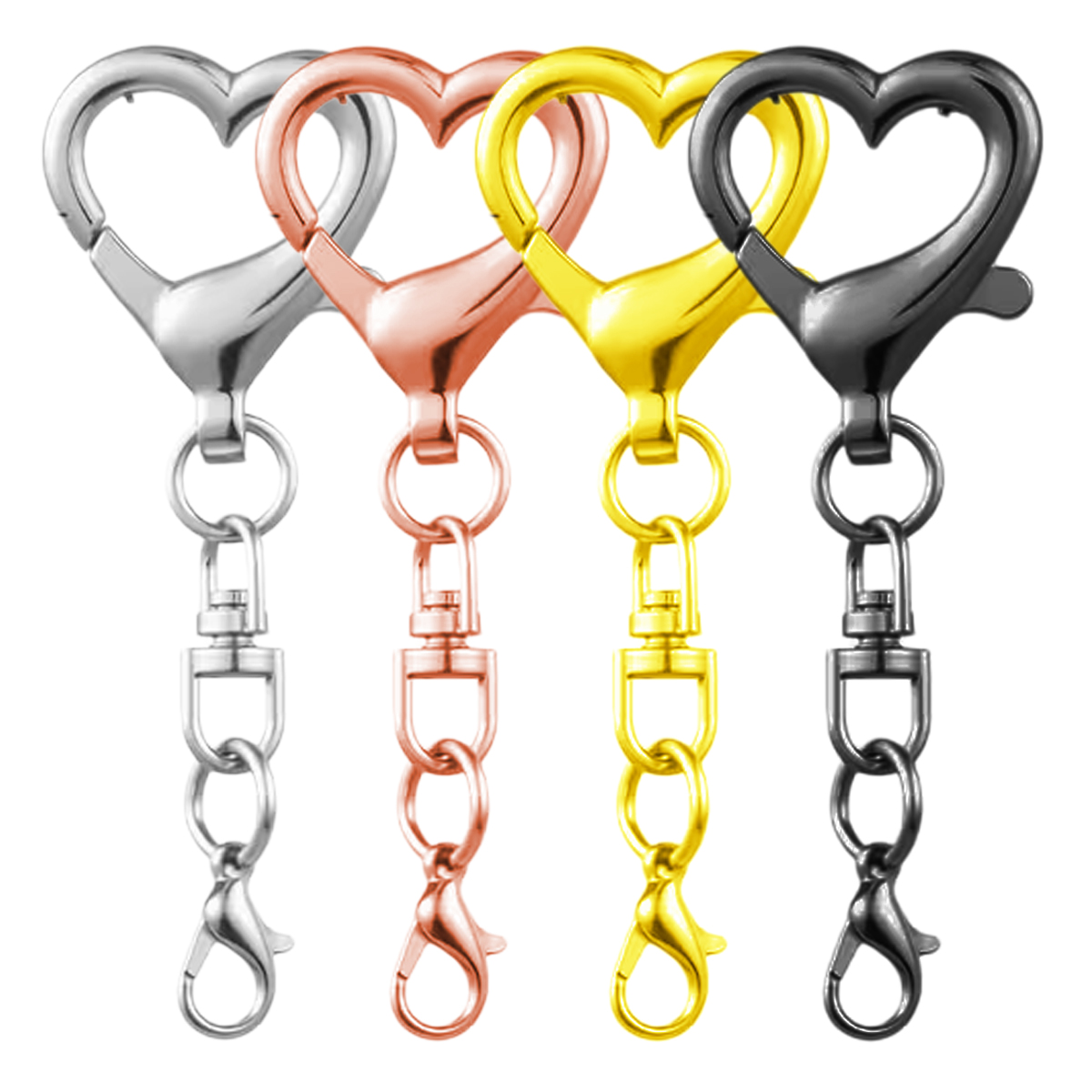 5/15/30Pcs Heart Shaped Swivel - đánh giá và giá Jewelry Making Hardware