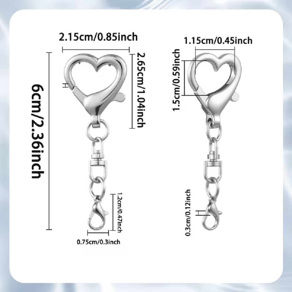 5/15/30Pcs Heart Shaped Swivel - đánh giá và giá Jewelry Making Hardware
