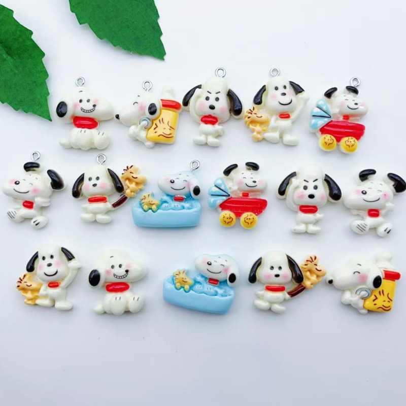 12pcs resin cartoon dog pendan - đánh giá và giá Jewelry Making Accessories