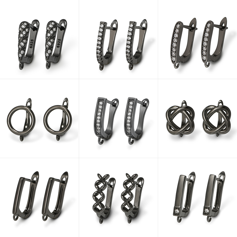 YANASI 1 Pair Gun Black  Brass - đánh giá và giá Jewelry Making Hardware